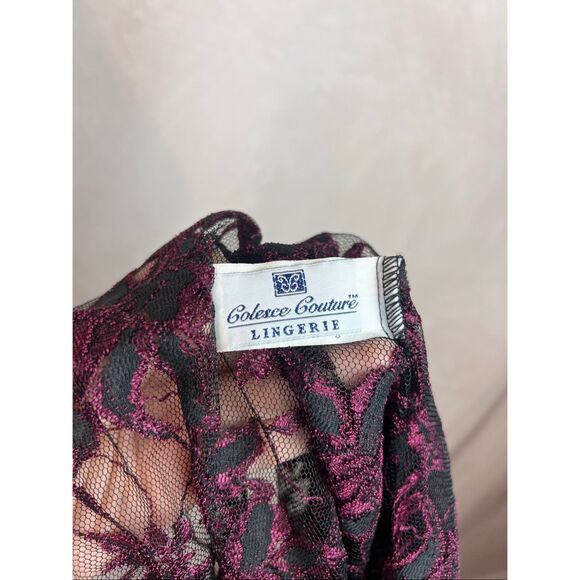 Vintage 1990s Lace Slip Lingerie Size Small Vampy Moody Gothic - Picture 6 of 7